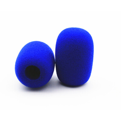 20 бр. Предни стъкла за микрофон за слушалки, капаци за микрофон от пяна Предни стъкла за микрофони Предни стъкла за настолен микрофон 11 мм дупка 40 мм дължина