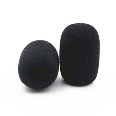 20 бр. Предни стъкла за микрофон за слушалки, капаци за микрофон от пяна Предни стъкла за микрофони Предни стъкла за настолен микрофон 11 мм дупка 40 мм дължина