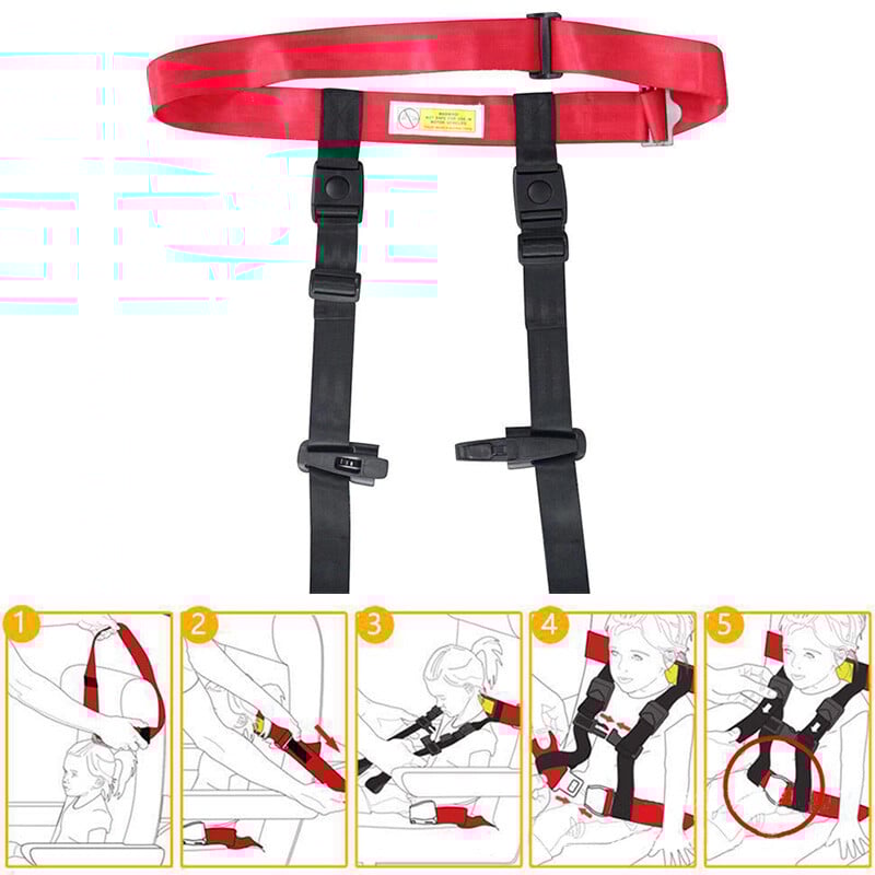 Buitinės kelionės vaiko diržai Praktiškai lengvai montuojami saugiai reguliuojama apsaugos sistema, skirta vaikų kelionių lėktuvu priedui