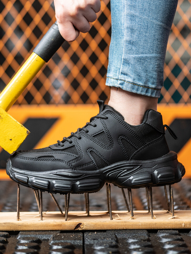 Нови дамски предпазни обувки Работни обувки против разбиване и против пробиване Дишащи леки работни маратонки Неразрушими дамски обувки Ботуши