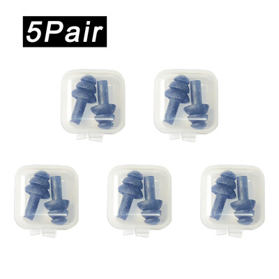 Pehmest silikoonist kõrvatropid veekindlad ujumiskõrvatropid Korduvkasutatavad mürasummutuskõrvatropid magamiskõrvatropid kuulmiskaitse karbiga