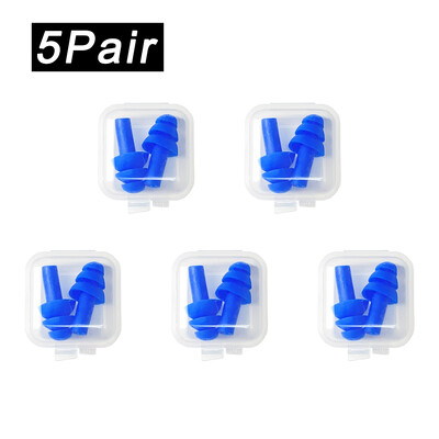 Pehmest silikoonist kõrvatropid veekindlad ujumiskõrvatropid Korduvkasutatavad mürasummutuskõrvatropid magamiskõrvatropid kuulmiskaitse karbiga