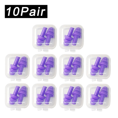 Pehmest silikoonist kõrvatropid veekindlad ujumiskõrvatropid Korduvkasutatavad mürasummutuskõrvatropid magamiskõrvatropid kuulmiskaitse karbiga