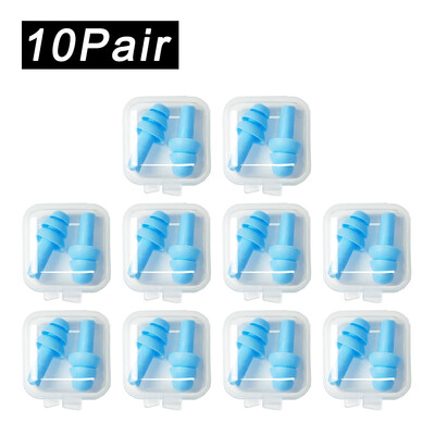 Pehmest silikoonist kõrvatropid veekindlad ujumiskõrvatropid Korduvkasutatavad mürasummutuskõrvatropid magamiskõrvatropid kuulmiskaitse karbiga