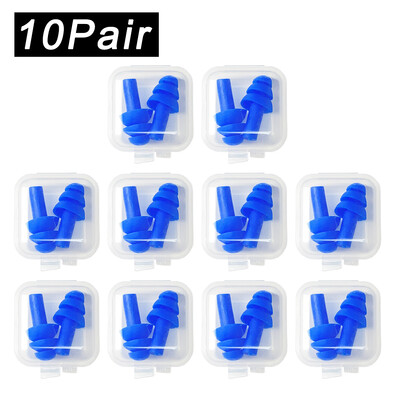 Pehmest silikoonist kõrvatropid veekindlad ujumiskõrvatropid Korduvkasutatavad mürasummutuskõrvatropid magamiskõrvatropid kuulmiskaitse karbiga