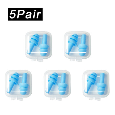 Pehmest silikoonist kõrvatropid veekindlad ujumiskõrvatropid Korduvkasutatavad mürasummutuskõrvatropid magamiskõrvatropid kuulmiskaitse karbiga