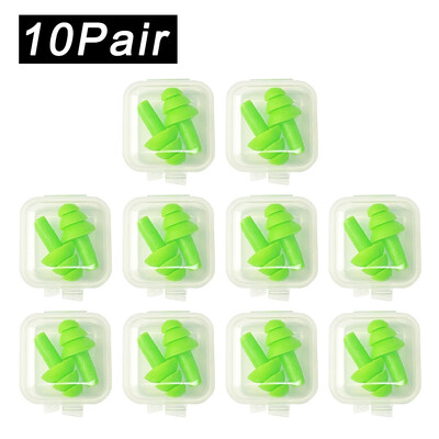 Pehmest silikoonist kõrvatropid veekindlad ujumiskõrvatropid Korduvkasutatavad mürasummutuskõrvatropid magamiskõrvatropid kuulmiskaitse karbiga