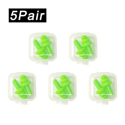 Pehmest silikoonist kõrvatropid veekindlad ujumiskõrvatropid Korduvkasutatavad mürasummutuskõrvatropid magamiskõrvatropid kuulmiskaitse karbiga