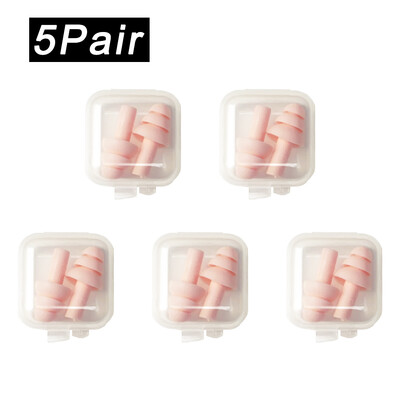 Pehmest silikoonist kõrvatropid veekindlad ujumiskõrvatropid Korduvkasutatavad mürasummutuskõrvatropid magamiskõrvatropid kuulmiskaitse karbiga