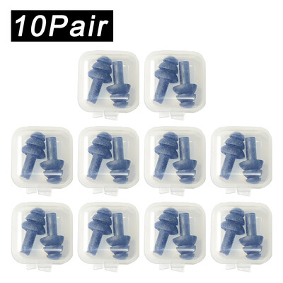 Pehmest silikoonist kõrvatropid veekindlad ujumiskõrvatropid Korduvkasutatavad mürasummutuskõrvatropid magamiskõrvatropid kuulmiskaitse karbiga