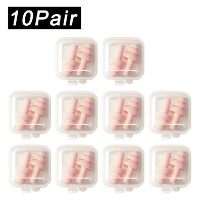 Pehmest silikoonist kõrvatropid veekindlad ujumiskõrvatropid Korduvkasutatavad mürasummutuskõrvatropid magamiskõrvatropid kuulmiskaitse karbiga