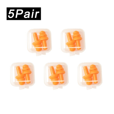 Pehmest silikoonist kõrvatropid veekindlad ujumiskõrvatropid Korduvkasutatavad mürasummutuskõrvatropid magamiskõrvatropid kuulmiskaitse karbiga