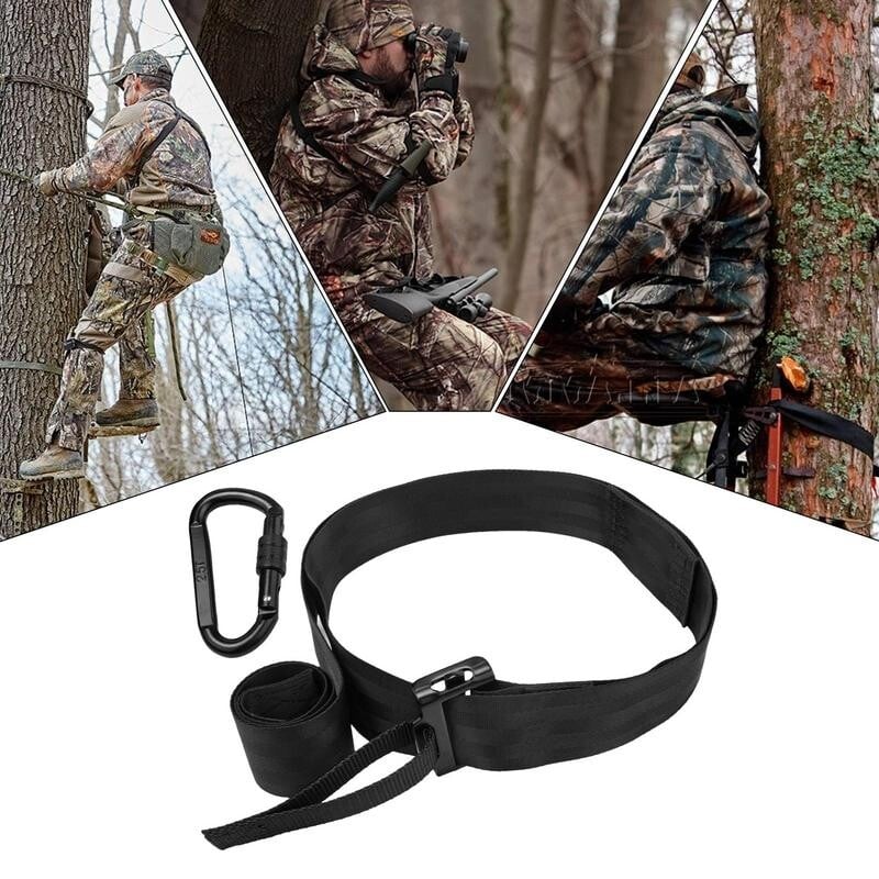 Puurihm Hunteri ohutussüsteemi jaoks Puujalgade turvarakmed lukustuskarabiinkonksuga jahipidamiseks Kukkumiskaitse puurihm