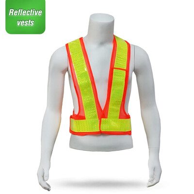 Vestă universală de siguranță reflectorizantă de înaltă vizibilitate Îmbrăcăminte de lucru în formă de V Vestă de trafic Vestă de securitate pentru munca de noapte Jachetă de alergare pentru ciclism