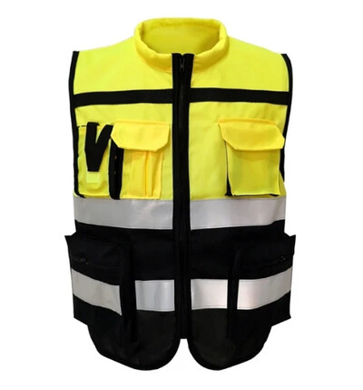 Suure nähtavusega mitme taskuga Oxfordi kangast helkurvest turvavest Kohandatud logo öise ratsutamise helkurvest