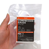 1 tk meditsiiniline Z-volditud steriilne kokkusurutud marli, vaakumkinnitusega esmaabi marli padjad, mis sobivad ideaalselt haavahoolduse ja hädaabikomplektide jaoks