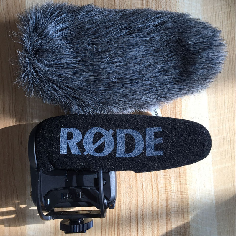 Pisica moartă pentru RODE Videomic Pro+ VMP Stilo de înregistrare vocală în aer liber Protector de protecție împotriva vânturilor Parbriz cu blană Microfoane muf