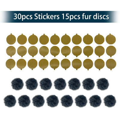 Blue Mantis Furry Circles Mekani omoti za višekratnu upotrebu Stciker koji pružaju štit od vjetra i kamuflažu za Lavalier mikrofone