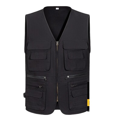 100% puuvillane vedru, mitme taskuga töövest turvavarustus välistingimustes kaitsev paagipealne ehitus Turvatöötaja vabatahtlik vest