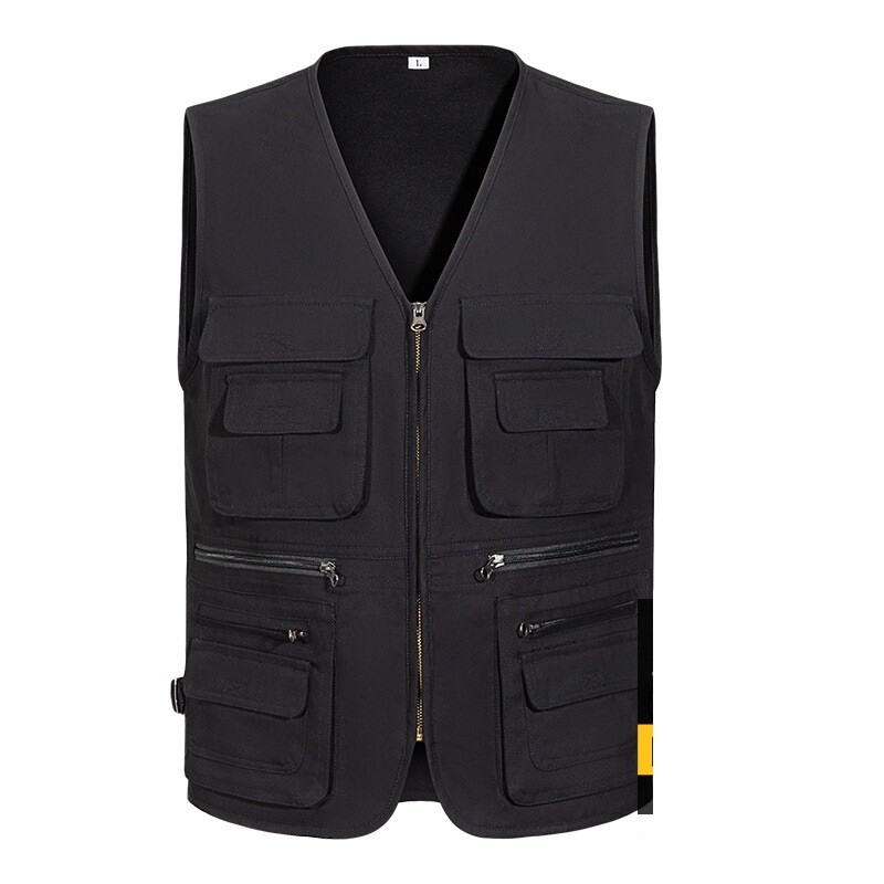 100% puuvillane vedru, mitme taskuga töövest turvavarustus välistingimustes kaitsev paagipealne ehitus Turvatöötaja vabatahtlik vest