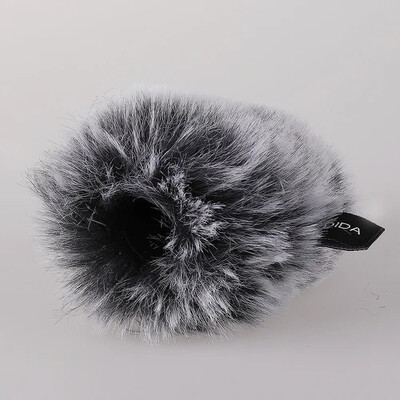 Husă pentru microfon de interviu Husă rezistentă la vânt Film în aer liber Televiziune pentru filmare Husă pentru microfon Husă din blană rezistentă la vânt, cu reducere a zgomotului