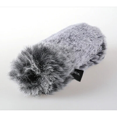 Husă pentru microfon de interviu Husă rezistentă la vânt Film în aer liber Televiziune pentru filmare Husă pentru microfon Husă din blană rezistentă la vânt, cu reducere a zgomotului