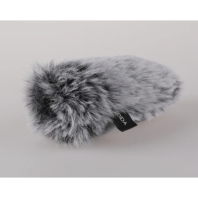 Husă pentru microfon de interviu Husă rezistentă la vânt Film în aer liber Televiziune pentru filmare Husă pentru microfon Husă din blană rezistentă la vânt, cu reducere a zgomotului