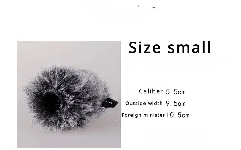 Husă pentru microfon de interviu Husă rezistentă la vânt Film în aer liber Televiziune pentru filmare Husă pentru microfon Husă din blană rezistentă la vânt, cu reducere a zgomotului