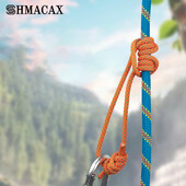 Välitingimustes 6 mm Prusik nöörköis 120 cm pikkus tarvikuköis Vastupidav kuumakindel polüester nailon Kevlar kaljuronimise köis