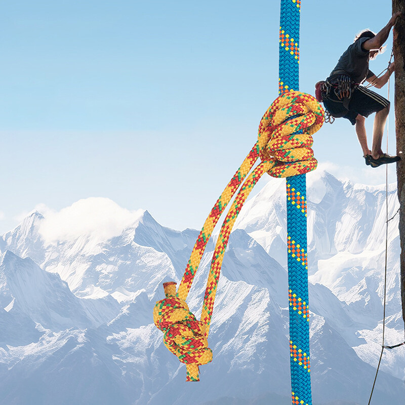 Välitingimustes 6 mm Prusik nöörköis 120 cm pikkus tarvikuköis Vastupidav kuumakindel polüester nailon Kevlar kaljuronimise köis