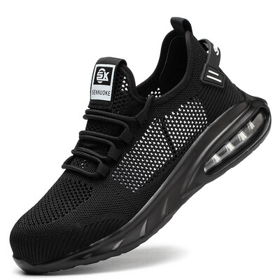 Pantofi de siguranță Pantofi de muncă pentru bărbați Pantofi ușori cu degetele din oțel moale Livrare gratuită Siguranță industrială Tenis Capac din oțel Original