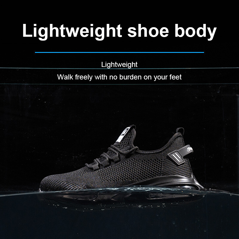 Pantofi de siguranță Pantofi de muncă pentru bărbați Pantofi ușori cu degetele din oțel moale Livrare gratuită Siguranță industrială Tenis Capac din oțel Original