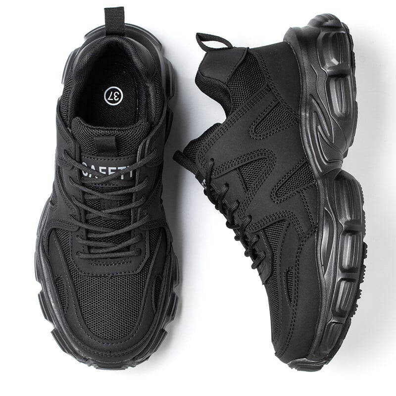 Pantofi de lucru Pantofi cu vârf de oțel Pantofi de siguranță pentru bărbați Pantofi de lucru anti-punctură Cizme de modă Încălțăminte indestructibilă Securitate