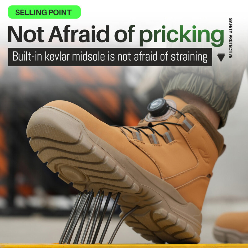 Radne sigurnosne čizme Muške vodootporne sigurnosne čizme lagane industrijske čelične radne cipele Zaštitne muške sigurnosne cipele Veličina 48