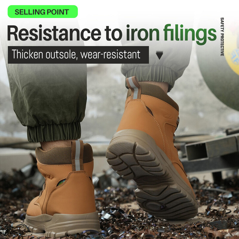Radne sigurnosne čizme Muške vodootporne sigurnosne čizme lagane industrijske čelične radne cipele Zaštitne muške sigurnosne cipele Veličina 48