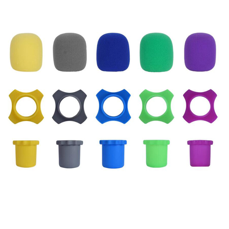 KTV mikrofono mikrofono silikoninis apsauginis dangtelis, atsparus lašams, dulkėms atsparus kempinė