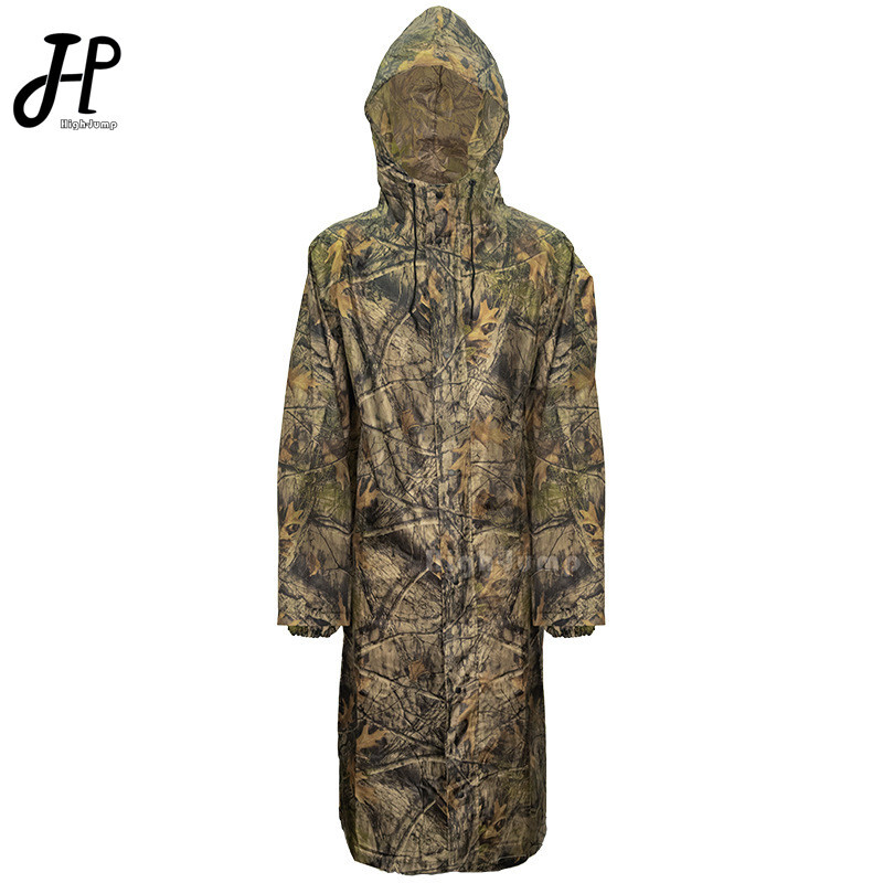 Pikkade varrukatega veekindlad vihmamantlid hingavad sõjaväe kamuflaaž mootorratta pontšo taktikaline telkimine matkamine jahivarustus vihmariided