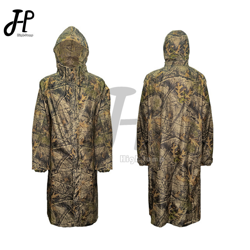 Pikkade varrukatega veekindlad vihmamantlid hingavad sõjaväe kamuflaaž mootorratta pontšo taktikaline telkimine matkamine jahivarustus vihmariided