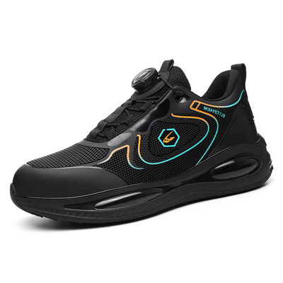 Pantofi cu vârf de oțel pentru bărbați Cizme de lucru indestructibile Pantofi ușori de siguranță de lucru Anti-smash, anti-punctură, pantofi de protecție