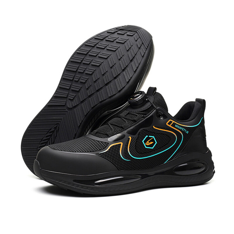 Pantofi cu vârf de oțel pentru bărbați Cizme de lucru indestructibile Pantofi ușori de siguranță de lucru Anti-smash, anti-punctură, pantofi de protecție