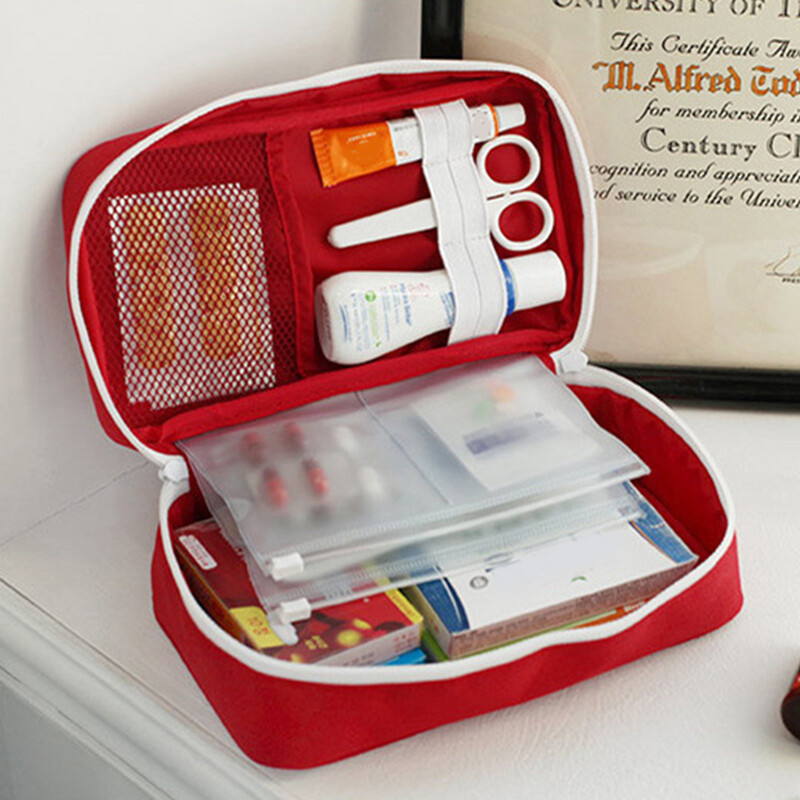 900D Oxfordi meditsiiniliste hädaabikomplektide kambris olev epideemia ennetamise komplekt käepidemega, veekindel, suur mahutavus matkamiseks