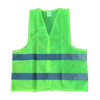 Super Light EN471 Reflective Fluorescent Green Προειδοποιητικό Γιλέκο 60g Ύφασμα