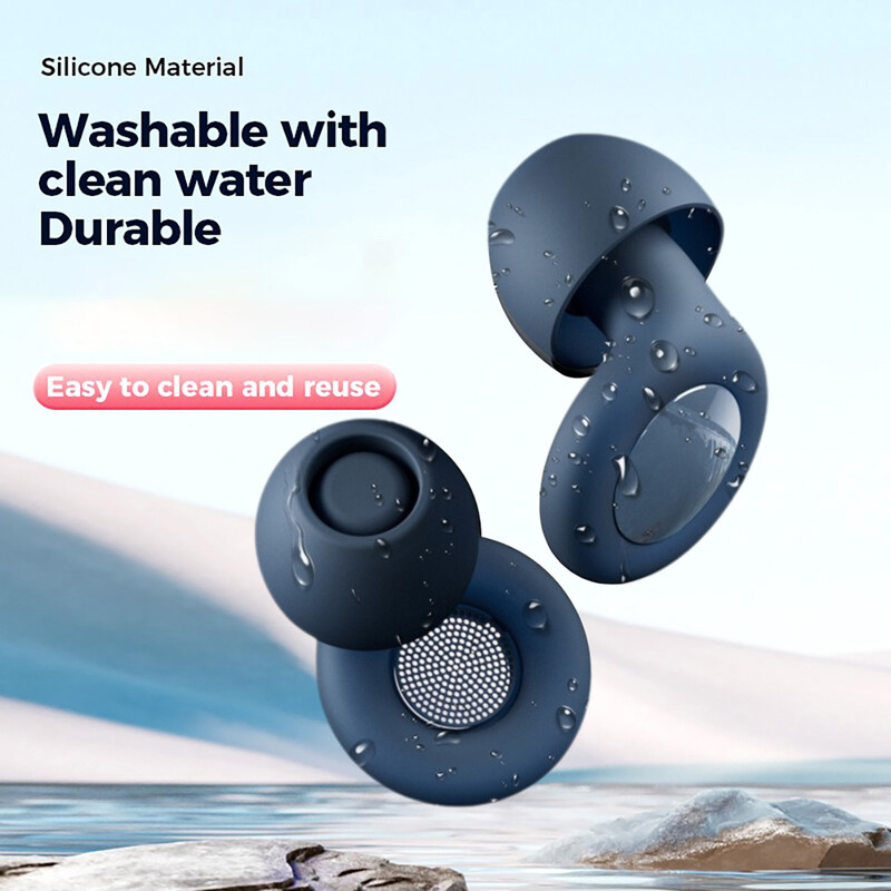 Тапи за уши за сън Изключително меки, многократно използвани, намаляващи шума, гъвкави силиконови тапи за уши за сън Пътуващи концерти Дълбок фокус