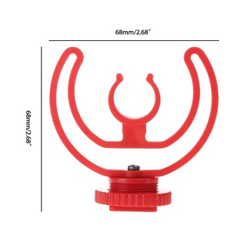 Νέα βάση κάμερας Hot Shoe Shock με βάση Rycote Lyre για μικρόφωνο Rode VideoMicro Me T21A