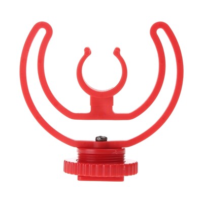 Jauns kameras Hot Shoe Shock Mount ar Rycote Lyre kronšteinu Rode VideoMicro Me mikrofonam T21A