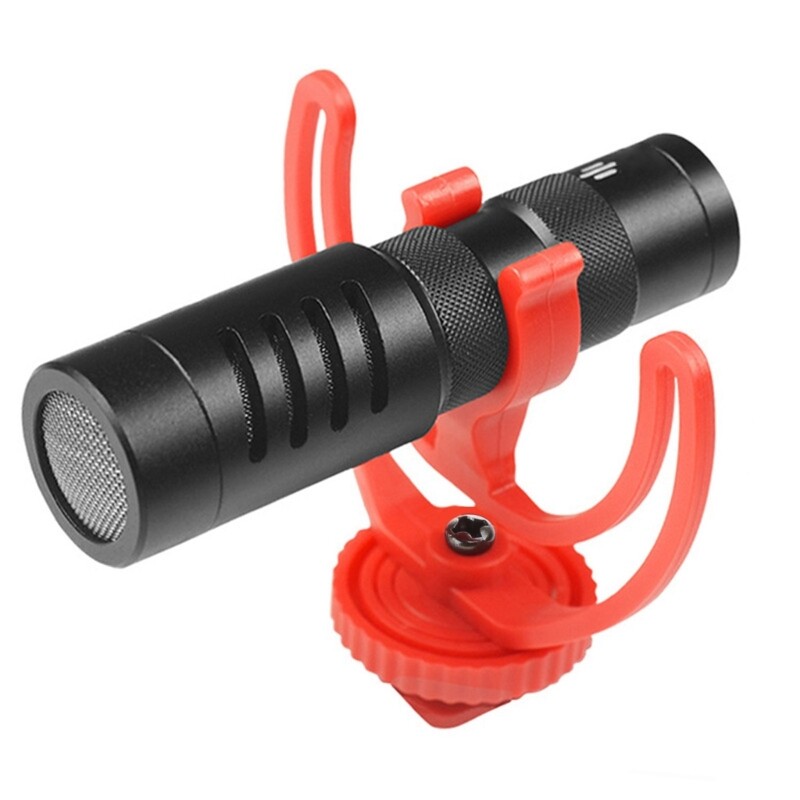 Naujas fotoaparato amortizatoriaus laikiklis su Rycote Lyre laikikliu, skirtas Rode VideoMicro Me mikrofonui T21A