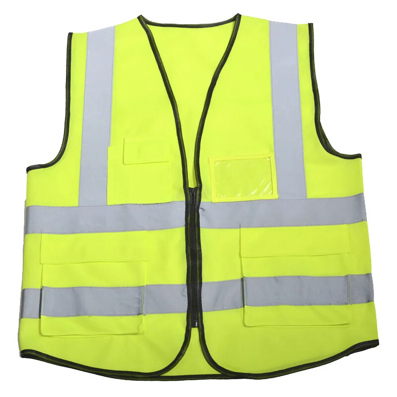Vestă reflectorizantă de siguranță, culoare strălucitoare, cu mai multe buzunare, vestă de trafic feroviară, uniformă pentru mineri de cărbune, vestă reflectorizată respirabilă