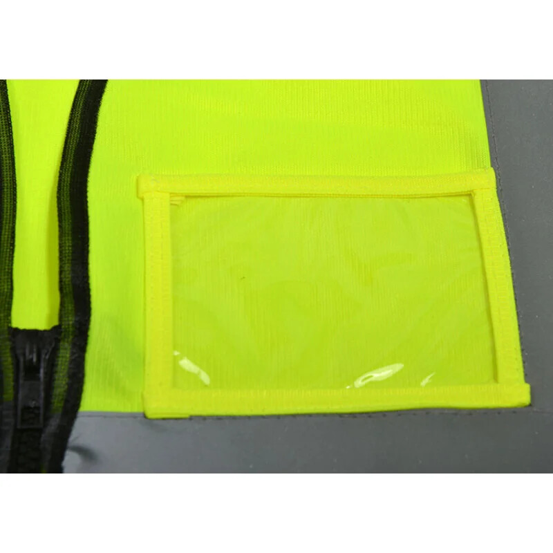Vestă reflectorizantă de siguranță, culoare strălucitoare, cu mai multe buzunare, vestă de trafic feroviară, uniformă pentru mineri de cărbune, vestă reflectorizată respirabilă