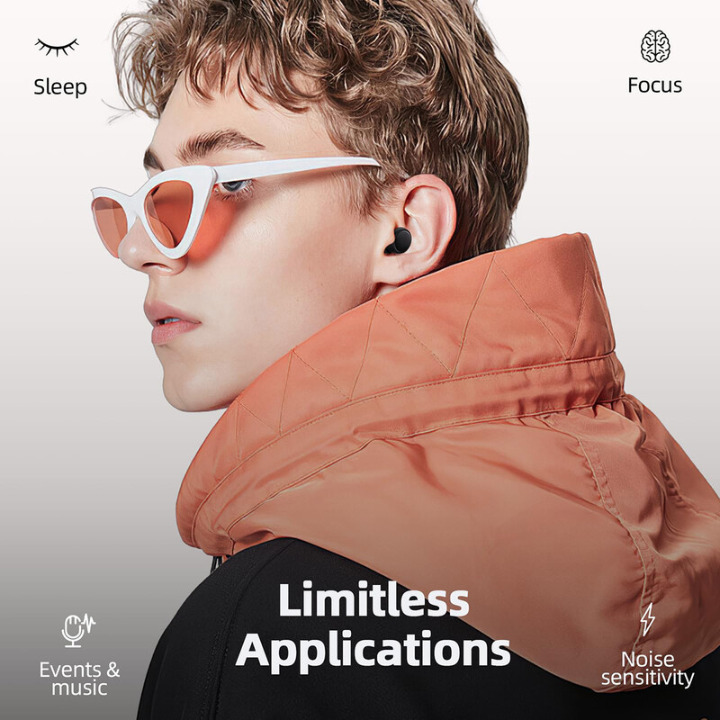 dopuri de urechi silențioase pentru reducerea zgomotului de dormit, protecție auditivă super moale, reutilizabile, dopuri de urechi anti zgomot pentru concerte, călătorii