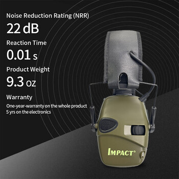 HOT Tactical Electronic Shooting Earmuff Outdoor Sports Αντιθορυβικά ακουστικά Ενίσχυση ήχου πρόσκρουσης Προστατευτικά ακουστικά ακοής